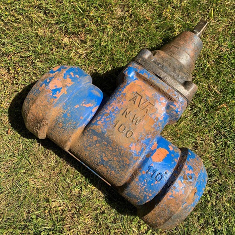 50 year old AVK valve